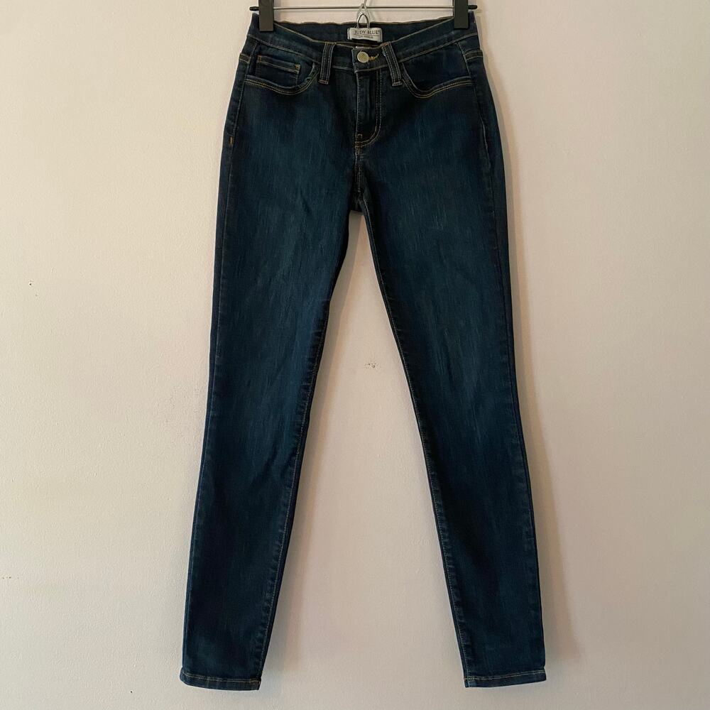 Judy Blue Skinny Fit Dark Wash Jeans Made in USA Preppy Women's size 5 / 27